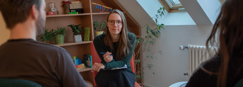Psychologin im Gespräch